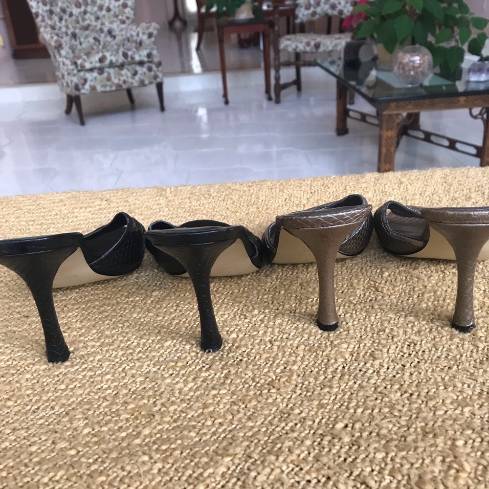 NEW!!! Nine West kitten heels black or silver sz 7 - Picture 5 of 6